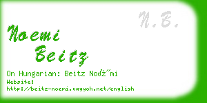 noemi beitz business card